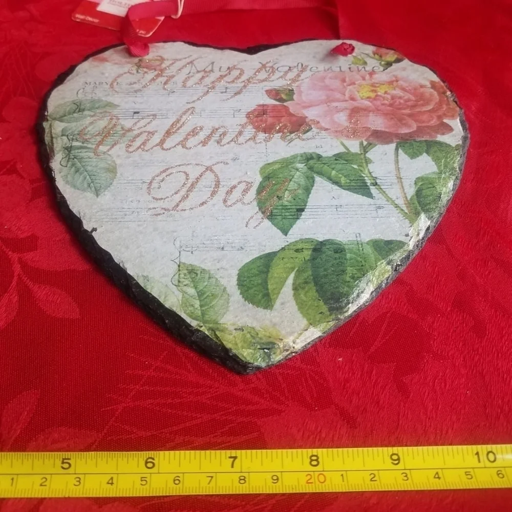 Valentine Slate Heart Wall Decor